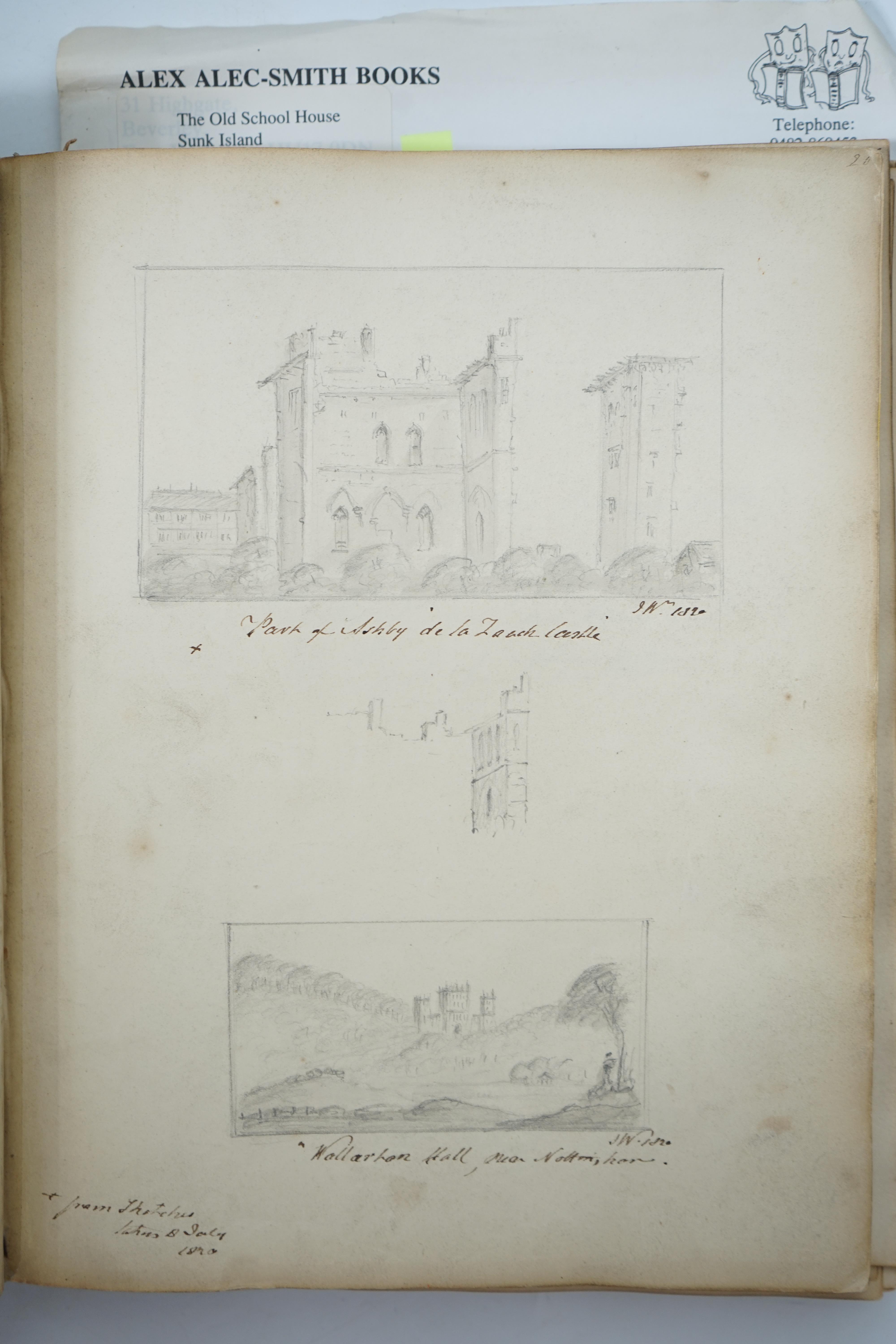 Commonplace book of verse, watercolours and sketches compiled by Mary Watson and her sister Eliza Watson of Farnsfield in Nottinghamshire, 1802-1820, subsequently augmented by William A Ross, 1850-1852
